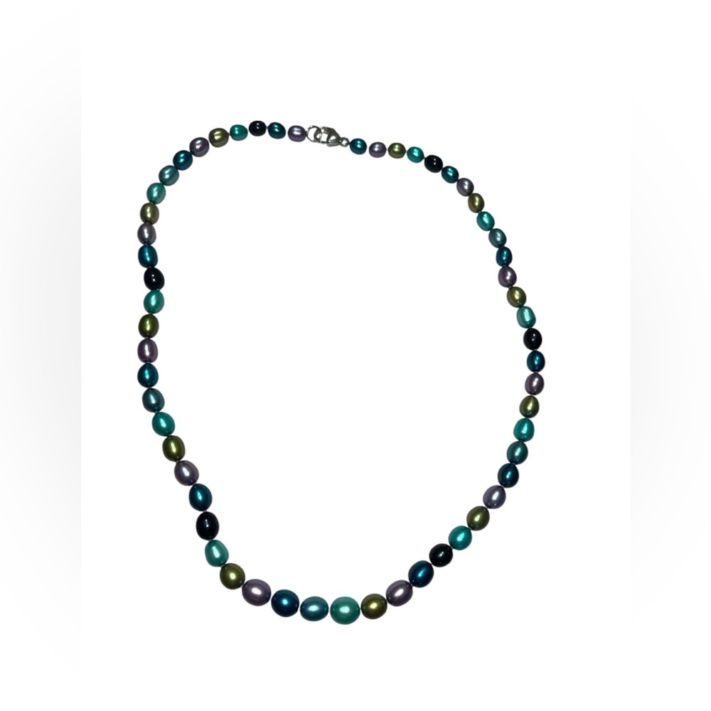Elegant Honora Multicolor Pearl Necklace with Sterling Silver Clasp